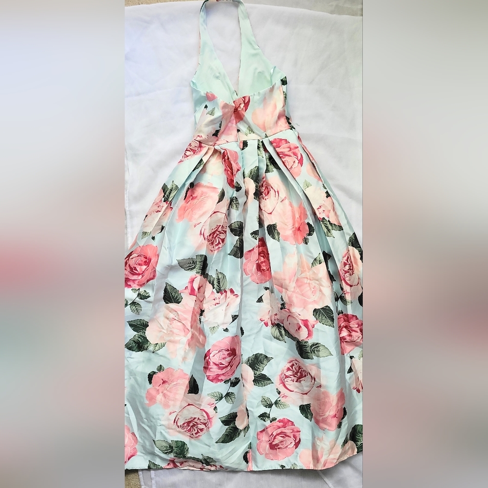 NWOT! Women's Floral A-Line Ballgown Size 7/8 - Picture 4 of 4